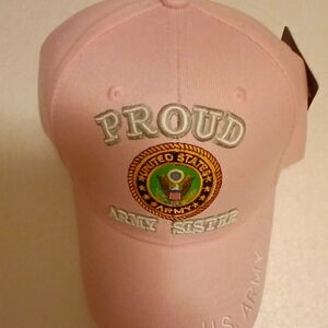 Pink U.S. Army Proud Sister Cap